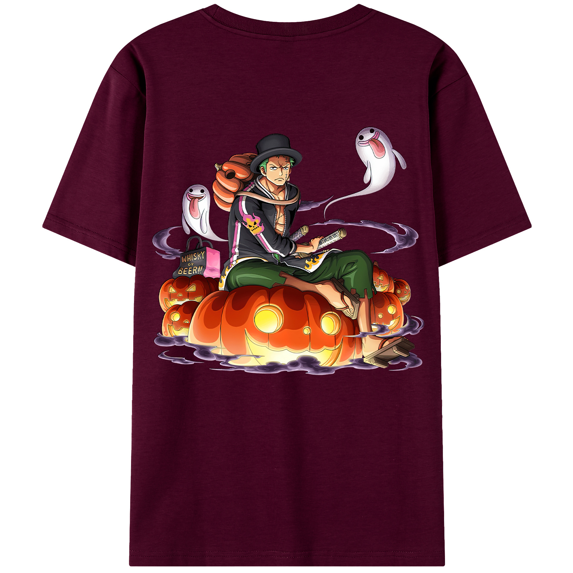 ワンピース ロロノア・ゾロ ONE PIECE Roronoa Zoro レディース半袖Tシャツ(バックプリント)